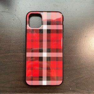 Iphone 11 phone case- from Casely, Red plaid